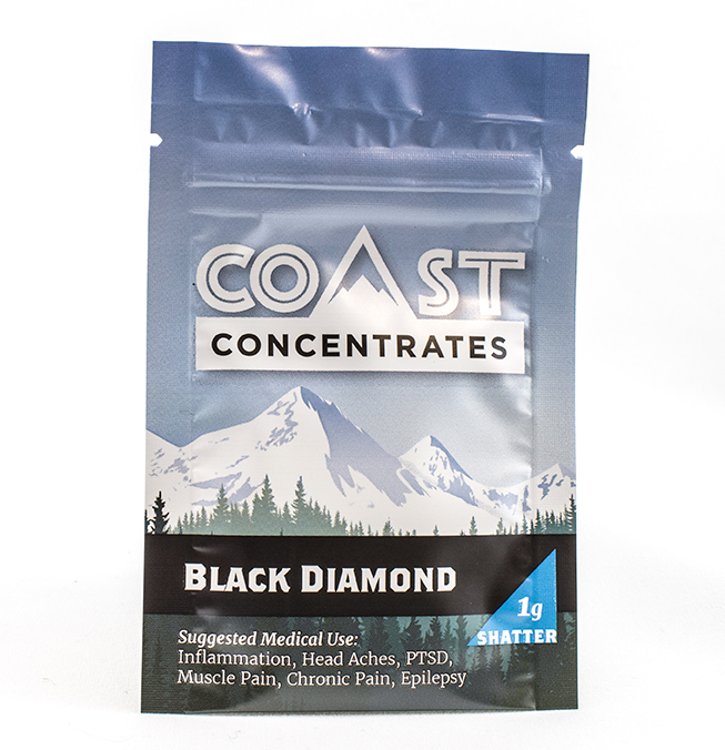 Coast Concentrates Shatter - Black Diamond