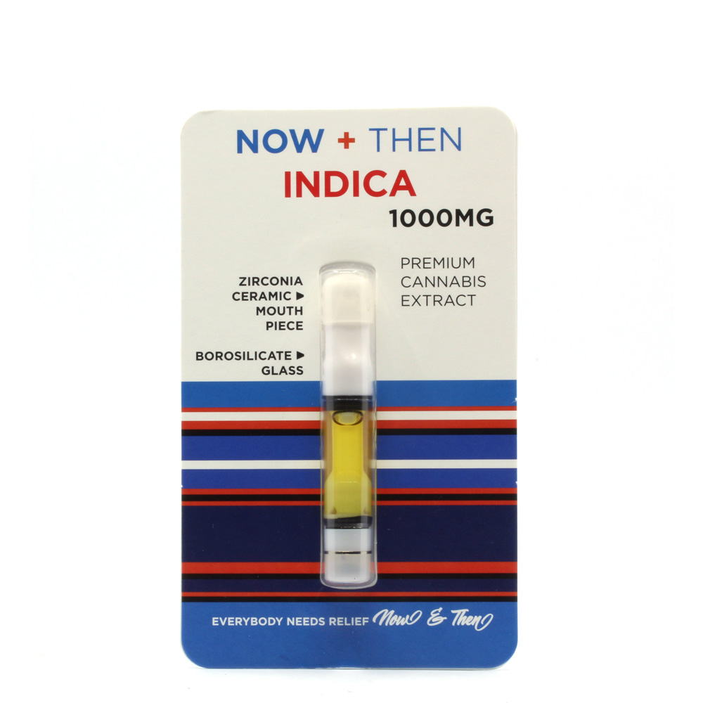 1000mg Now and Then Vape Carts - Indica or Sativa