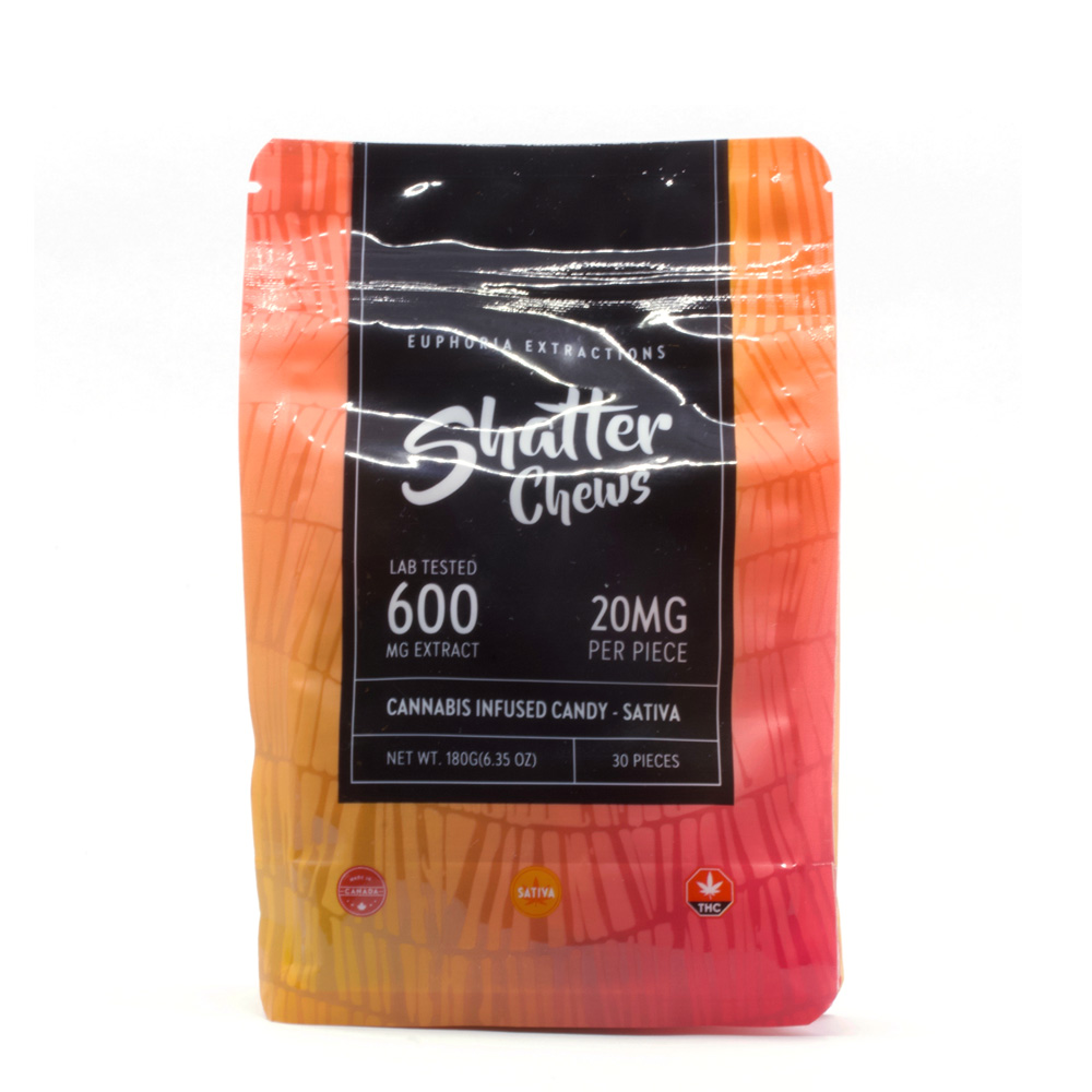 600mg Sativa Shatter Chews by Euphoria
