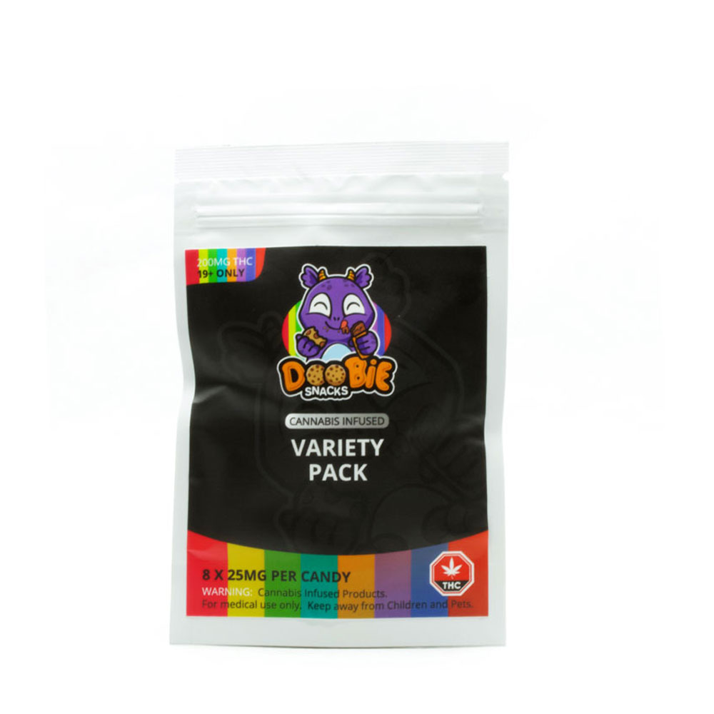 Doobie Snacks - 8 X 25mg - THC Gummies Variety PACK