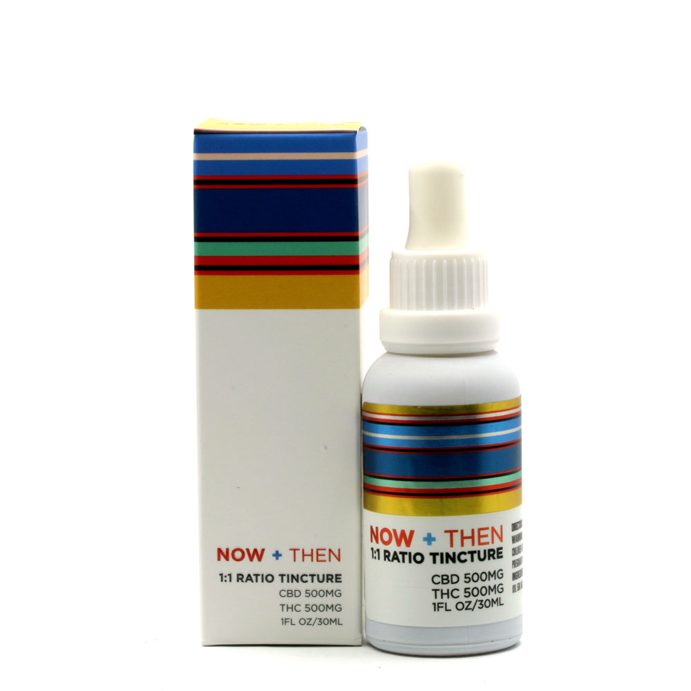 1000mg 1:1 CBD/THC Tincture by Now + Then
