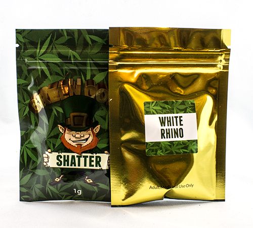 Green Gold Shatter - White Rhino