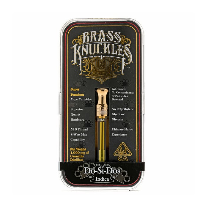Brass Knuckles Vape Cartridge 1g - Indica - Do-Si-Dos