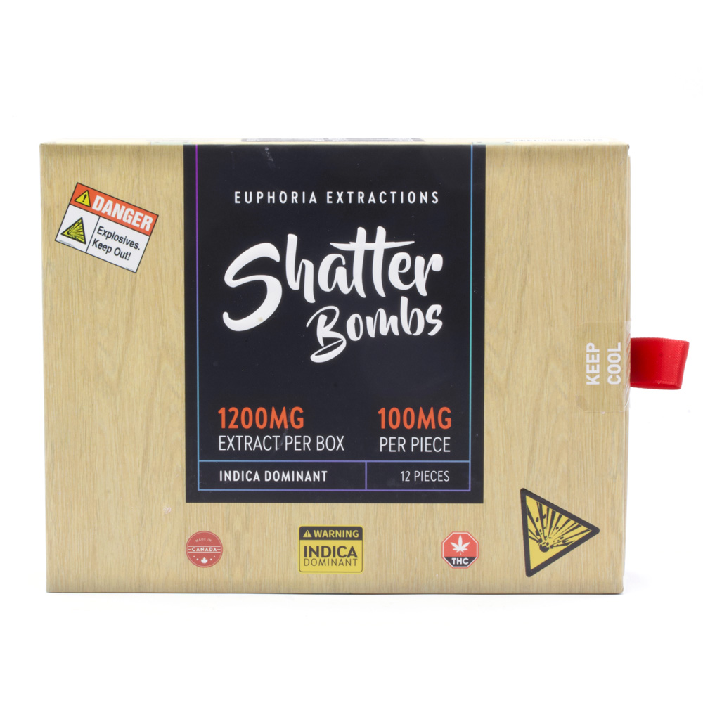 1200mg Indica Shatter Bomb Box