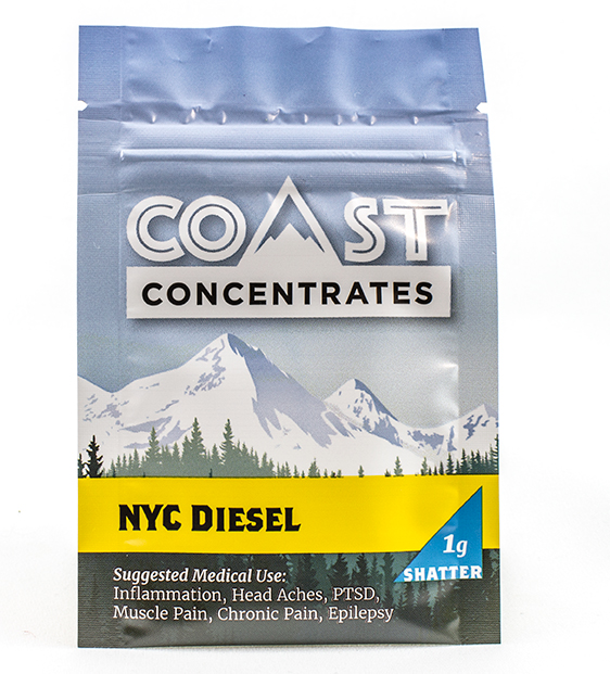 Coast Concentrates Shatter - NYC Diesel