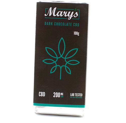 Marys CBD Dark Chocolate Bar - 100g