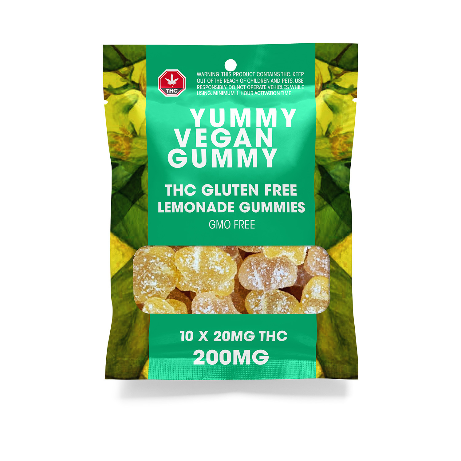THC 200mg Assorted Flavors Yummy Gummy