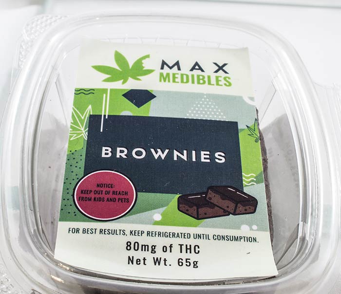 Weed Brownie 80mg THC Max Medibles