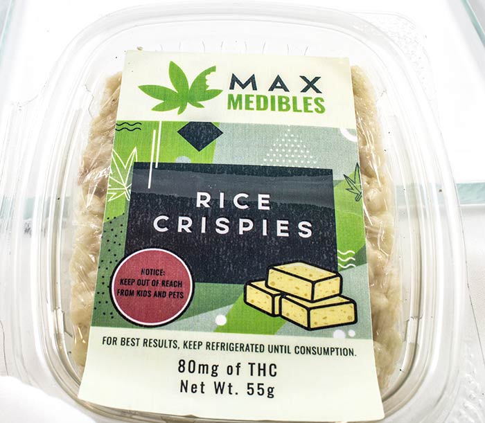 Weed Rice Crispy 80mg THC Max Medibles