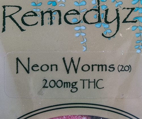 Remedyz 200mg THC Neon Worms