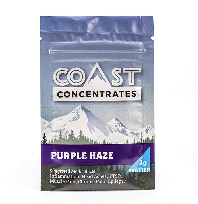 Coast Concentrates Shatter - Purple Haze