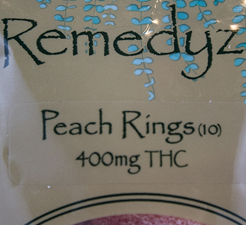 Remedyz 400mg THC Peach Rings 