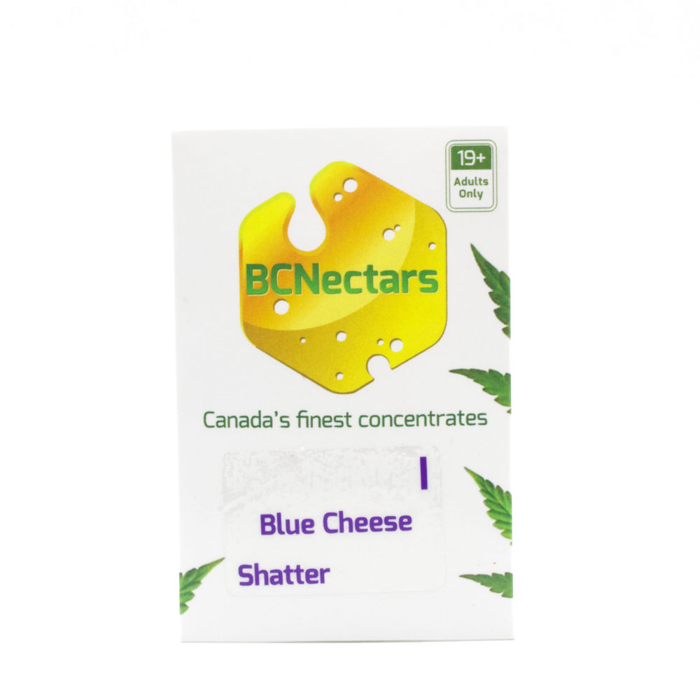 Blue Cheese Indica Shatter by BC Nectars