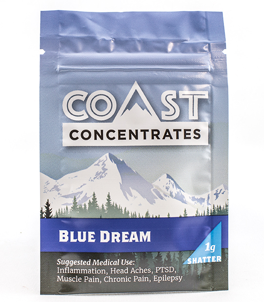 Coast Concentrates Shatter - Blue Dream