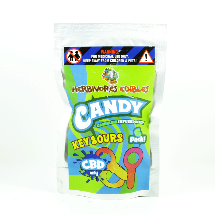 CBD Key Sours 25mg CBD/candy Herbivore