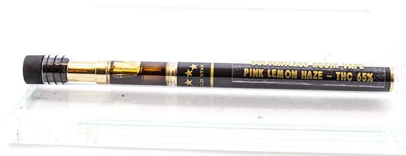 Gold Star Rosin Vape Pen - Pink Lemon Haze 0.35g
