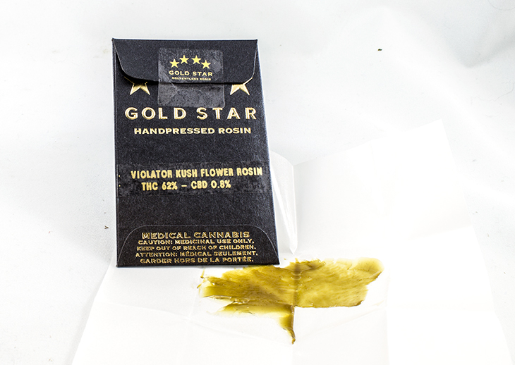 Gold Star Rosin - Violator Kush Flower Rosin 0.5g